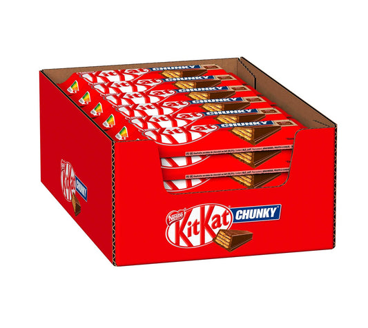 KitKat Chunky Classic 24×40g mit 24 Knusperwaffel Riegeln