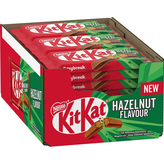 KitKat Hazelnut Chocolate Knusperwaffel 24x 41.5g - Candyshop.ch