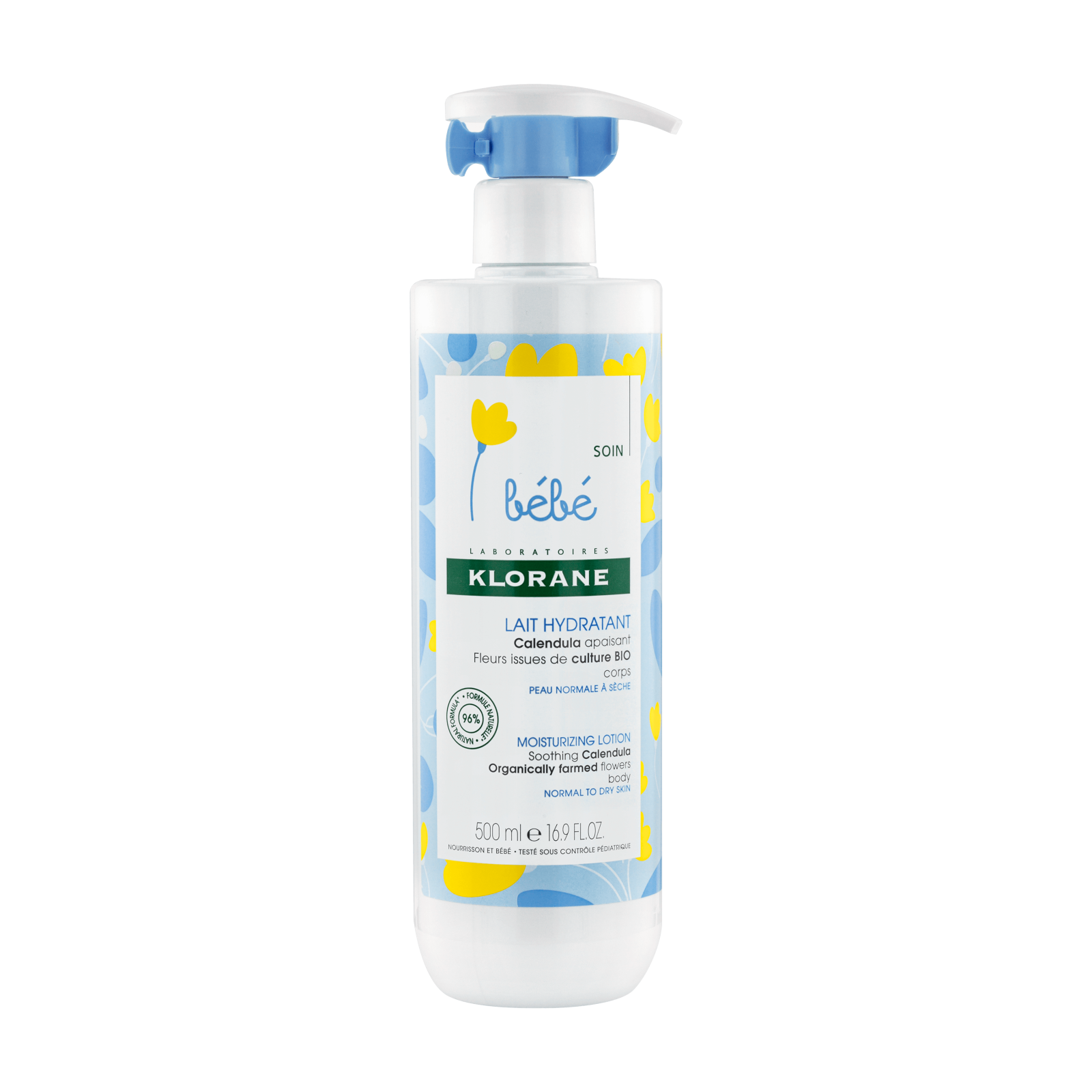 Klorane Klorane, Baby, Ringelblume, Feuchtigkeitsspendend, Körpermilch, 500 ml Regular