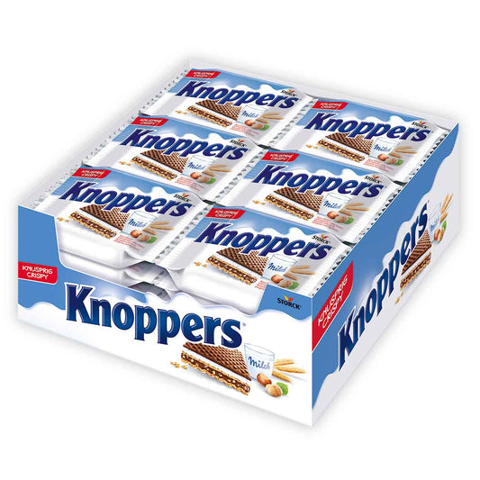 Knoppers 24er Waffelschnitte mit Milch- und Nougatcreme - Candyshop.ch