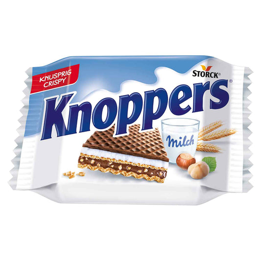 Knoppers Waffelschnitte mit Milch- und Nougatcreme Füllung - Candyshop.ch