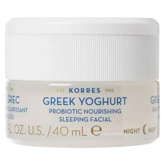 Korres Korres, Greek Yoghurt Probiotic, Nährend, Körpercreme, Für das Gesicht, In der Nacht, 40 ml Regular