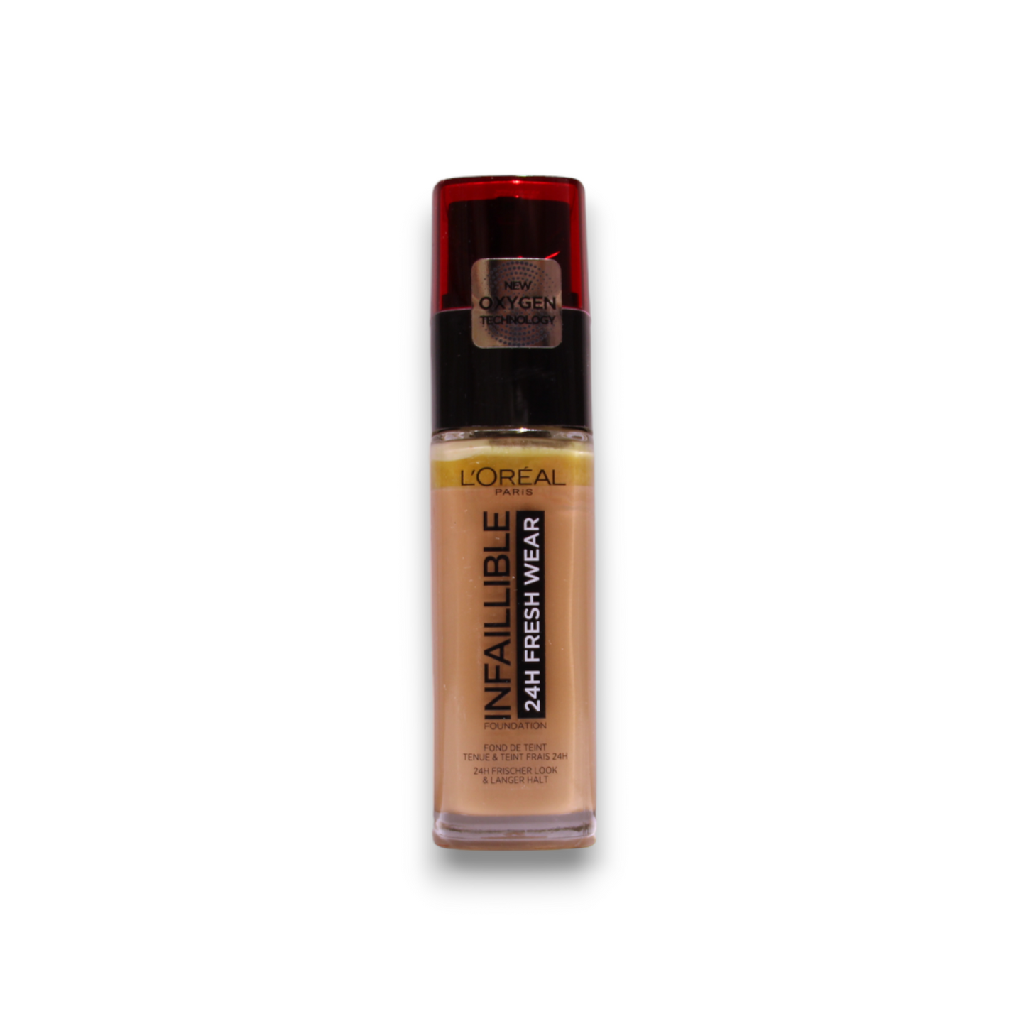 L`Oreal Paris L'Oreal Paris, Infaillible 24h Fresh Wear, Ganztägiges Tragen, Flüssige Grundierung, 300, Bernstein, SPF 25, 30