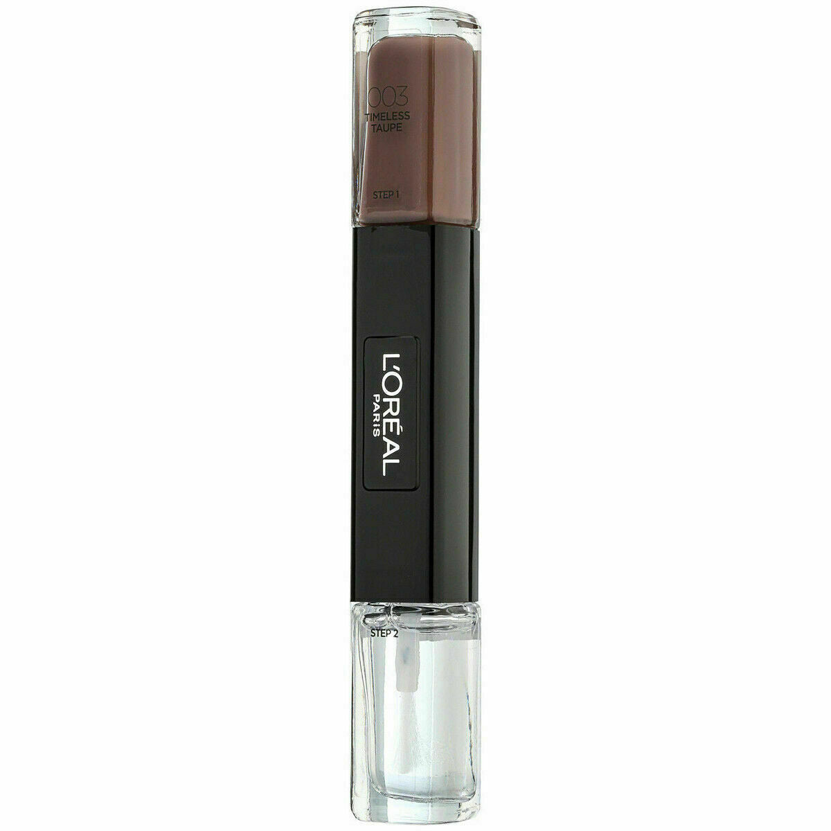 L`Oreal Paris L'Oreal Paris, Infallible, Gel-Effekt, Nagellack 2-in-1, 003, Zeitloses Taupe, 2 x, 5 ml Regular