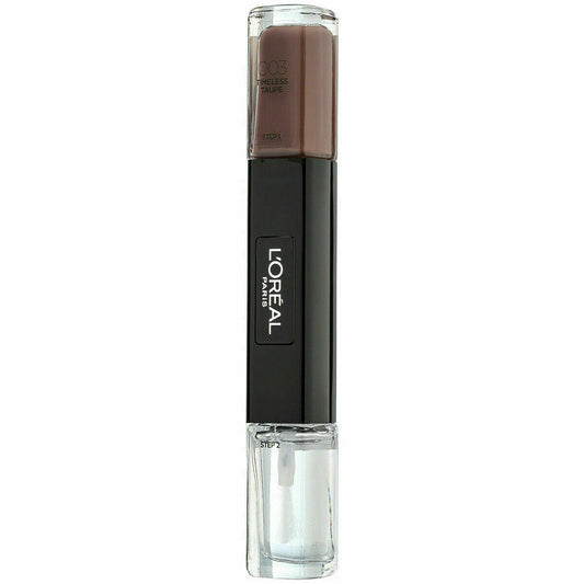 L`Oreal Paris L'Oreal Paris, Infallible, Gel-Effekt, Nagellack 2-in-1, 003, Zeitloses Taupe, 2 x, 5 ml Regular