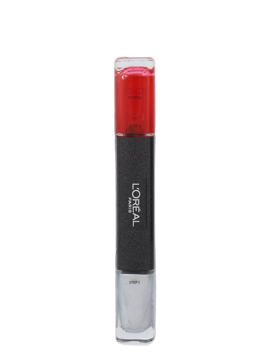 L`Oreal Paris L'Oreal Paris, Infallible, Nagellack 2-in-1, MTX 028, Koralle, 2 x, 5 ml Regular