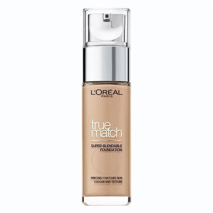 L`Oreal Paris L'Oreal Paris, True Match Super-Blendable, Natürliche mittlere Deckkraft, Flüssige Grundierung, 4N, Beige, LSF 