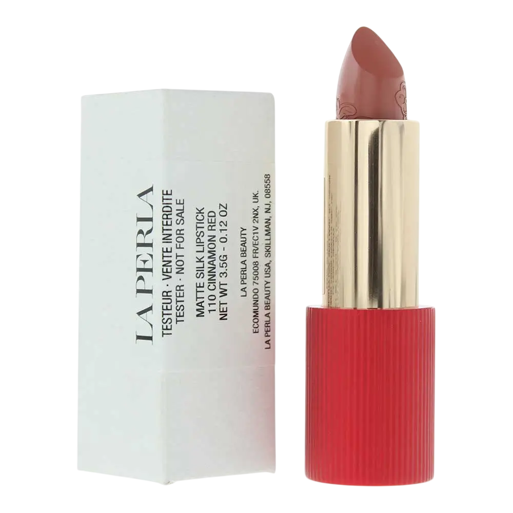 La Perla La Perla, Matte Silk, Matte Seide, Creme-Lippenstift, 110, Zimtrot, 3.5 g *Tester
