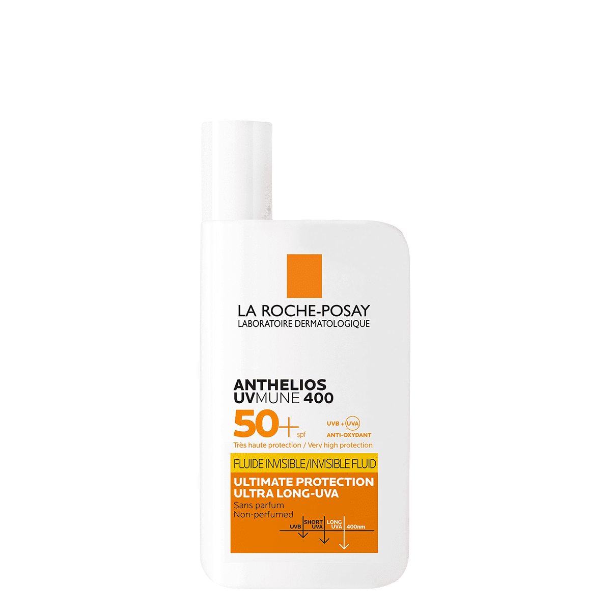 La Roche-Posay La Roche-Posay, Anthelios UVMune 400, UV-Schutz, Sonnenschutzfluid, Für das Gesicht, SPF 50+, 50 ml Regular