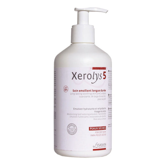 Lab Lysaskin Lab Lysaskin, Xerolys 5, Schützt & hydratisiert, Körperemulsion, Für Gesicht & Körper, 500 ml Regular