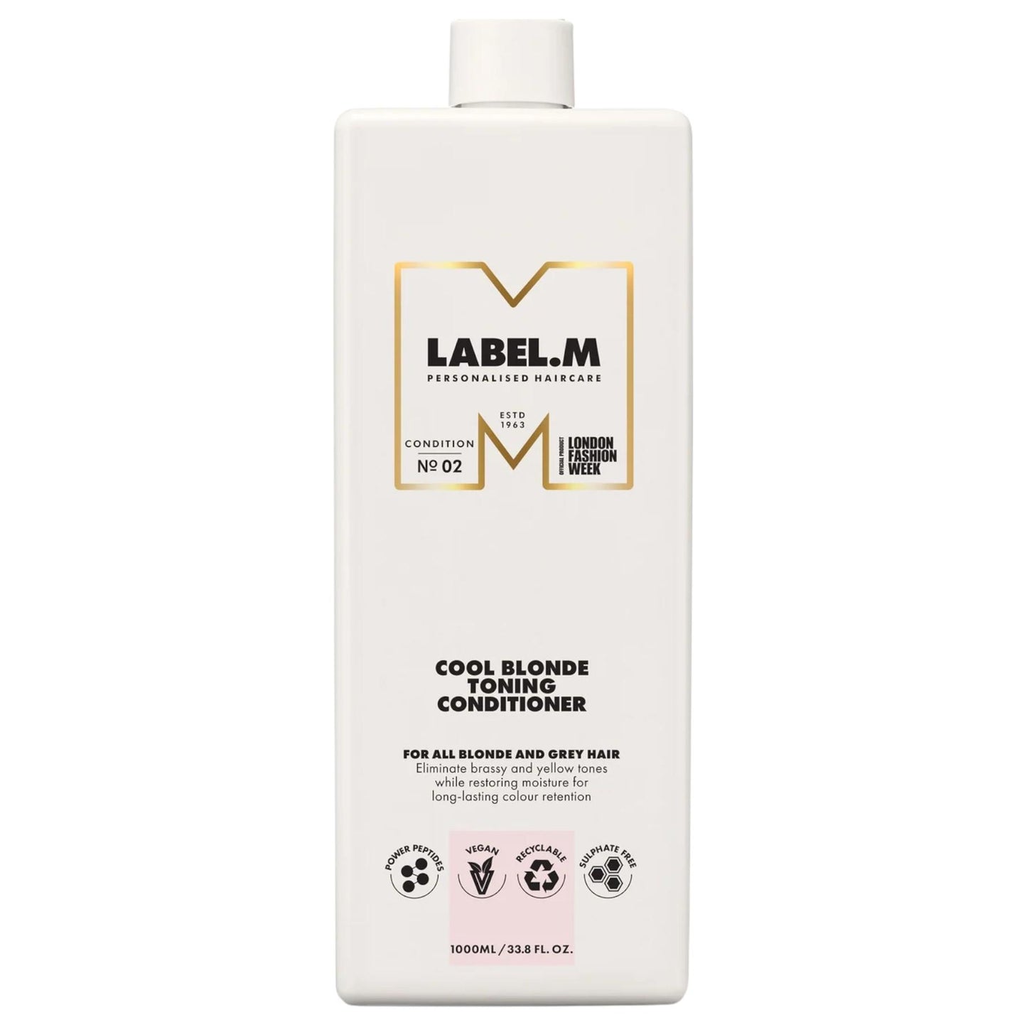 Label.M Label.M, Cool Blonde, Haarspülung, Zur Neutralisierung von Gelbtönen, 1000 ml Regular