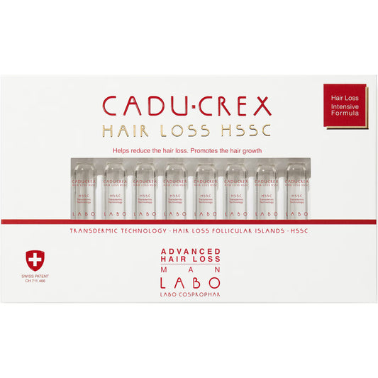 Labo Suisse Labo, Cadu-Crex Advanced Stage, Gegen Haarausfall, Ampullen Behandlungsserum, Für die Kopfhaut, Für Männer, 40 st