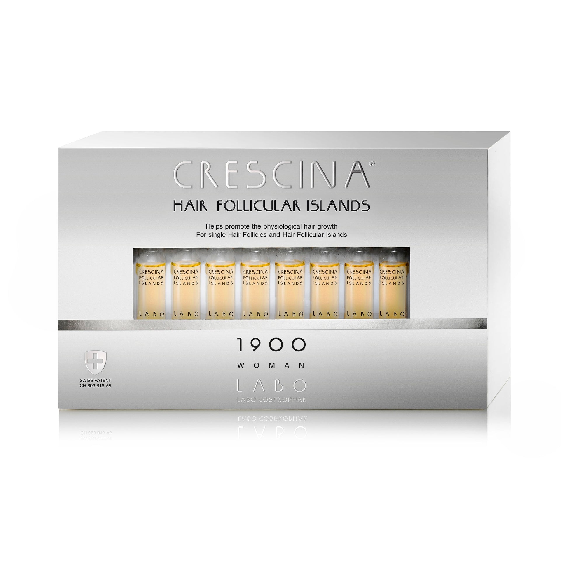 Labo Labo, Crescina Follicular Islands 1700, Zur Wachstumsstimulation, Ampullen Behandlungsserum, Für die Kopfhaut, Für Fraue