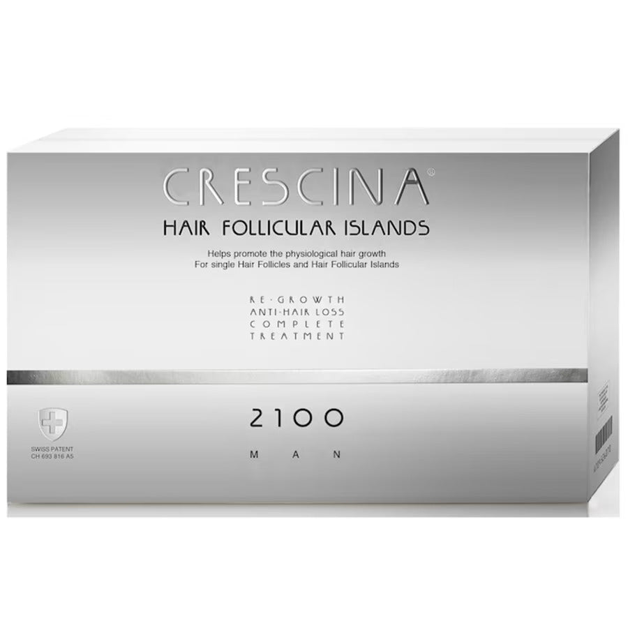 Labo Labo, Crescina Follicular Islands 2100, Zur Wachstumsstimulation, Ampullen Behandlungsserum, Für die Kopfhaut, Für Männe