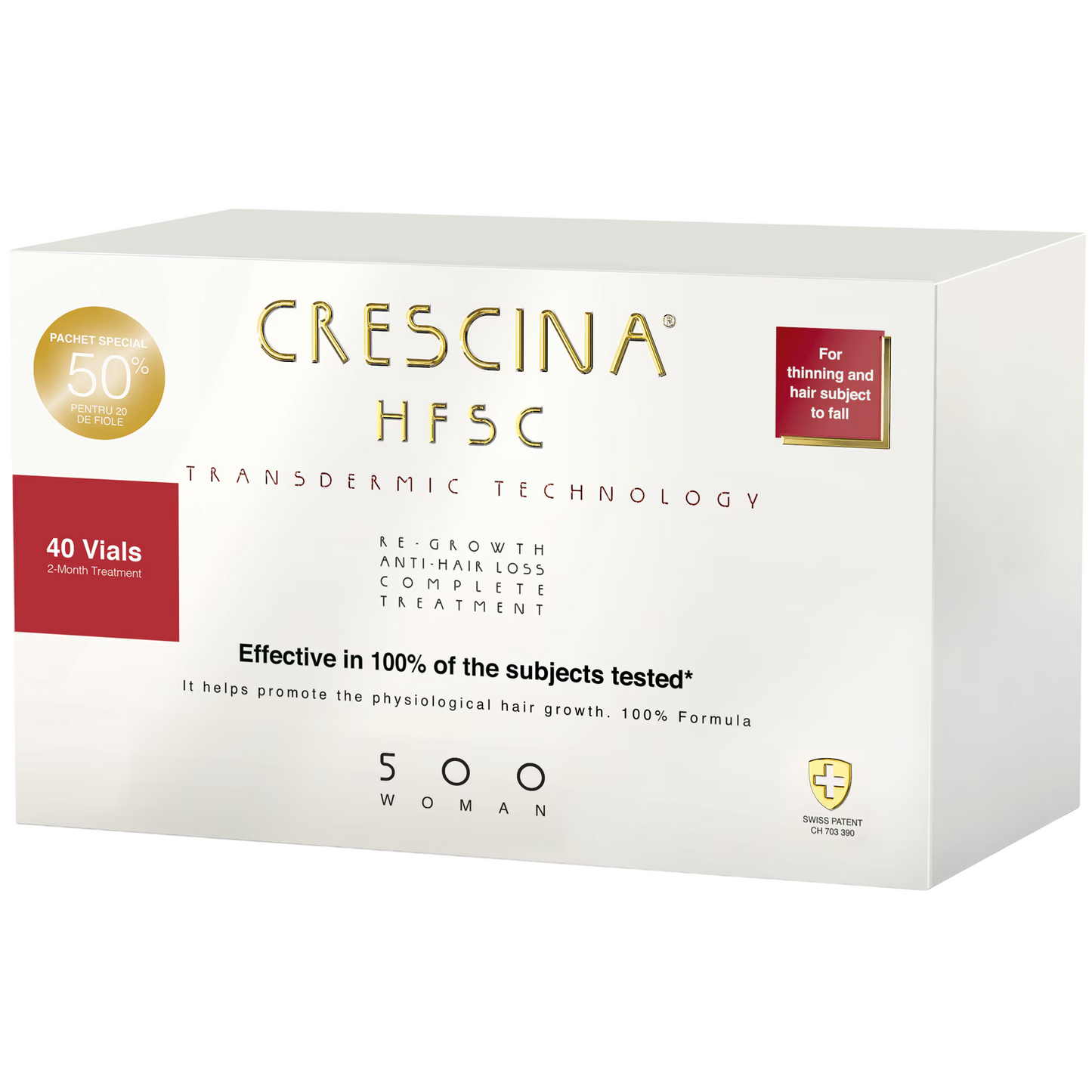 Labo Suisse Labo Suisse, Crescina, Transdermic HFSC 500, Zur Wachstumsstimulation, Ampullen Behandlungsserum, Für die Kopfhau