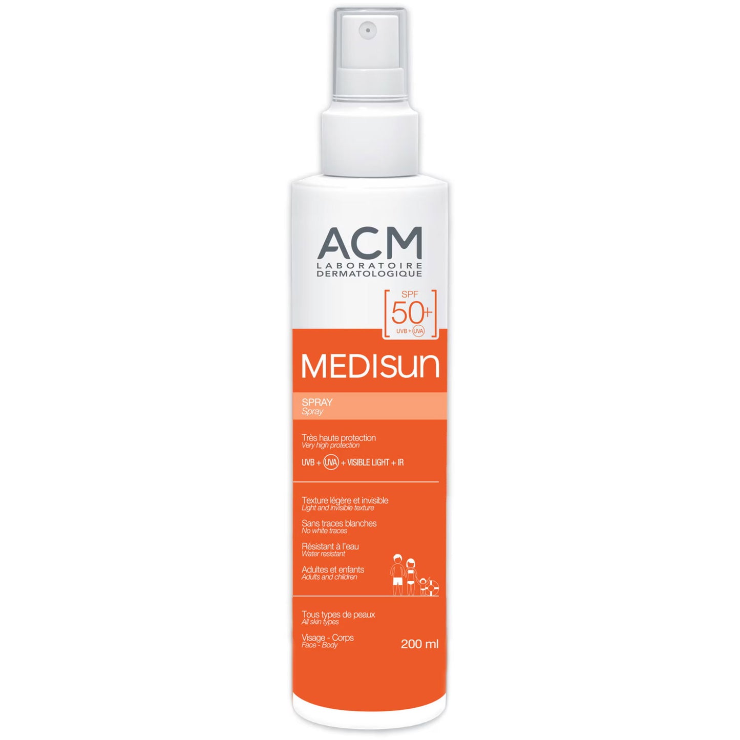 Laboratoire ACM Sonnenschutzspray Laboratoire ACM, Medisun, Moisturizing, Sunscreen Spray, SPF 50+, 200 ml Regular