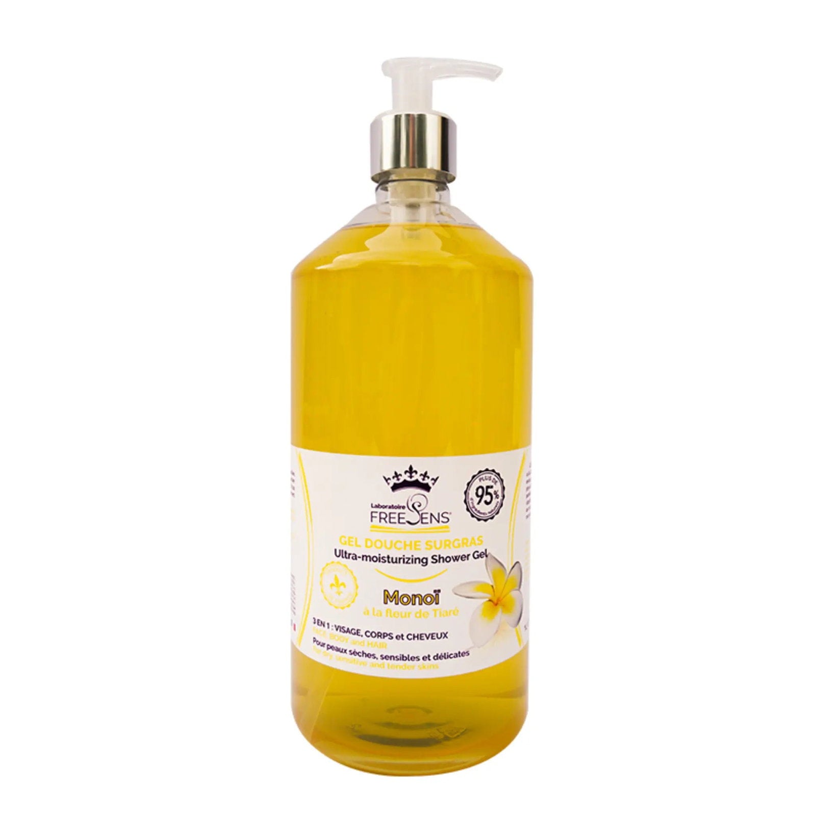 Laboratoire Freesens Laboratoire Freesens, Freesens, Monoi, Duschgel & Shampoo 2-in-1, 1000 ml Regular
