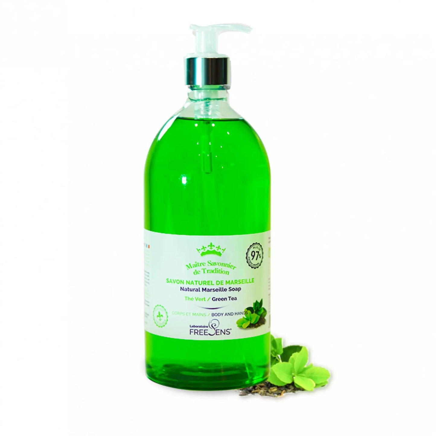 Laboratoire Freesens Flüssigseife Laboratoire Freesens, Freesens, Green Tea, Gentle Cleansing, Liquid Soap, For Hands & Body,