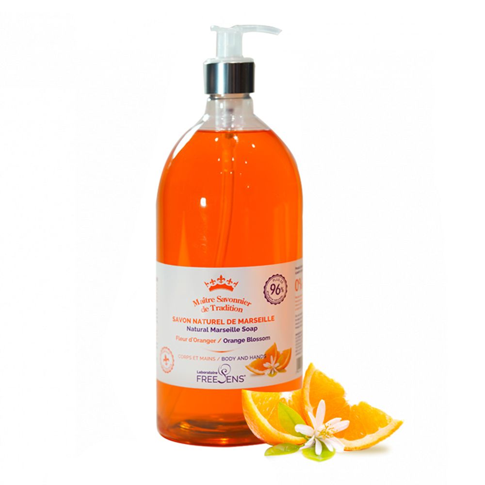 Laboratoire Freesens Flüssigseife Laboratoire Freesens, Freesens, Fleur D' Oranger, Gentle Cleansing, Liquid Soap, For Hands 