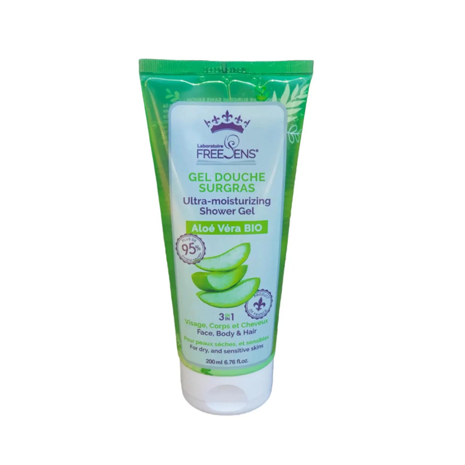 Laboratoire Freesens Duschgel Laboratoire Freesens, Freesens, Organic, Aloe Vera, Hydrating & Cleansing, Shower Gel, Face, Bo