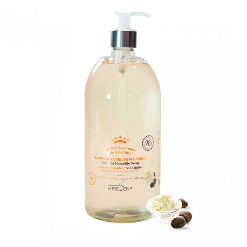 Laboratoire Freesens Flüssigseife Laboratoire Freesens, Freesens, Shea Butter, Liquid Soap, For Hands & Body, 1000 ml Regular