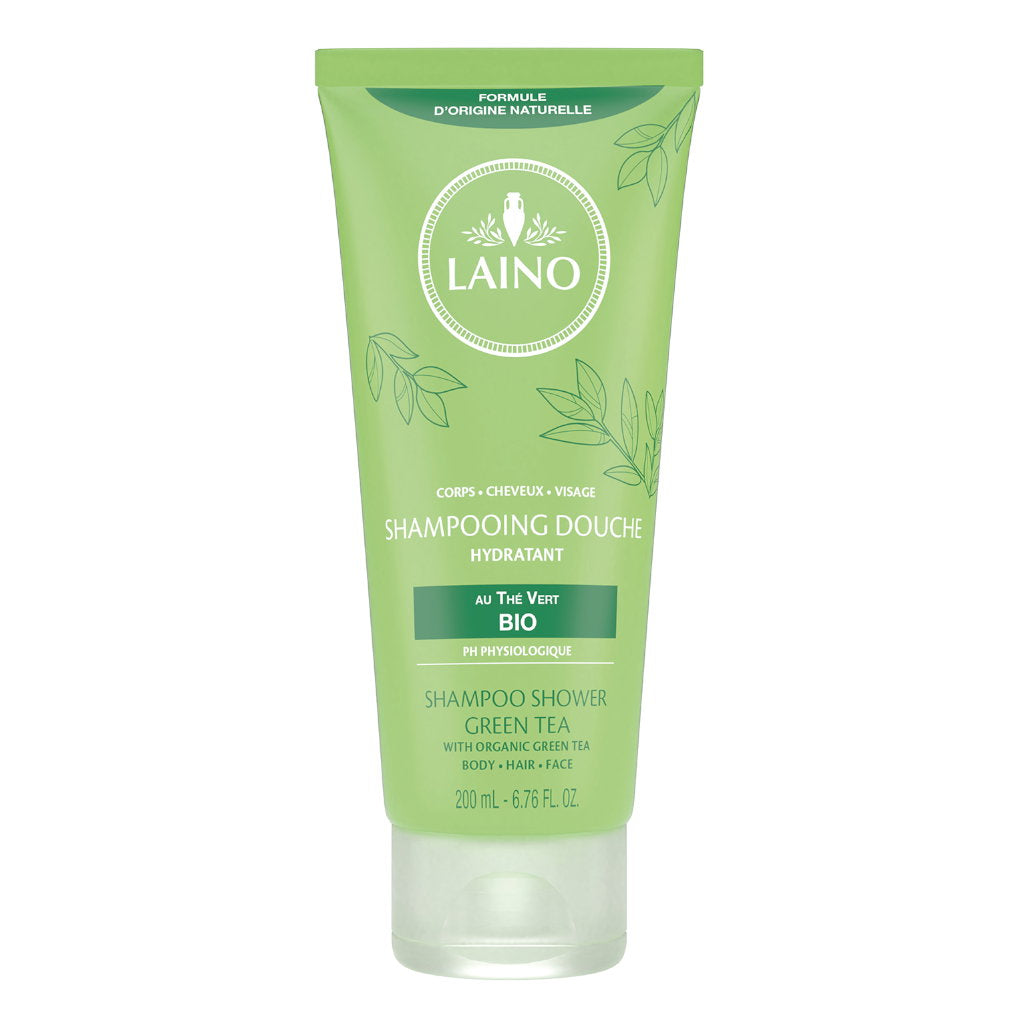 Laino Laino, Laino, Grüner Tee, Haarshampoo, Spülung & Duschgel 3-in-1, Zur Hydratation, 200 ml Regular