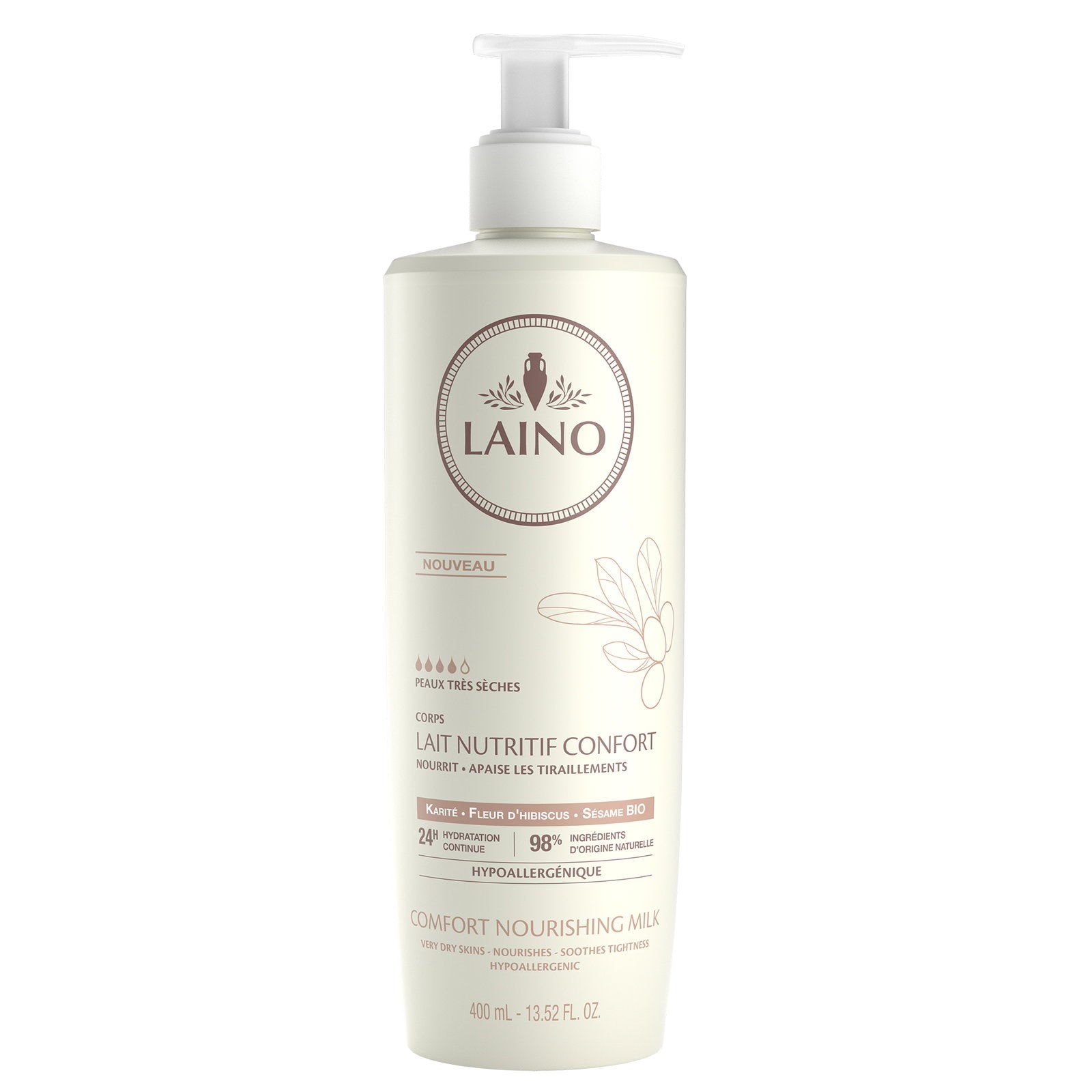 Laino Laino, Laino, Karité, Nährend, Körpermilch, 400 ml Regular