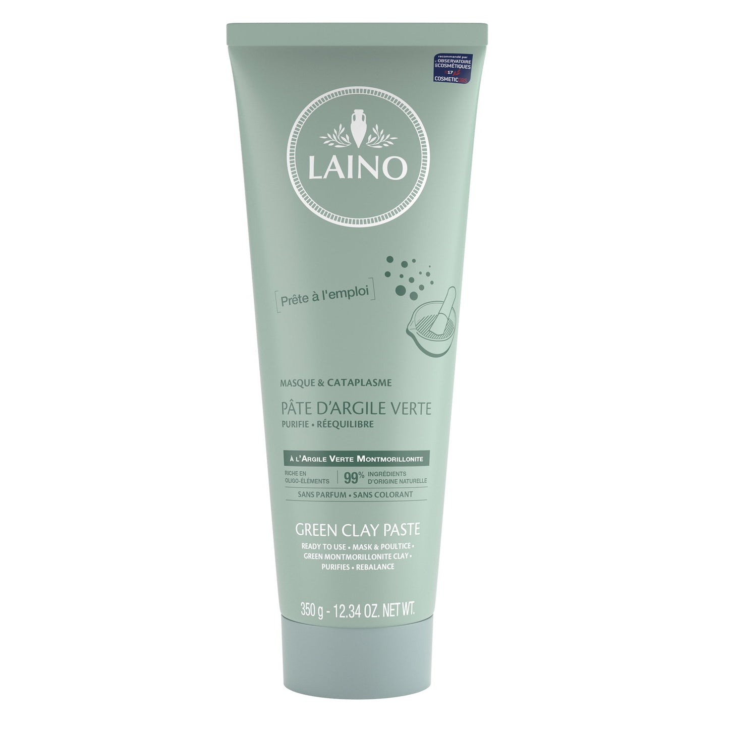 Laino Laino, Laino, Ton, Reinigung, Tonerde-Maske, 350 ml Regular