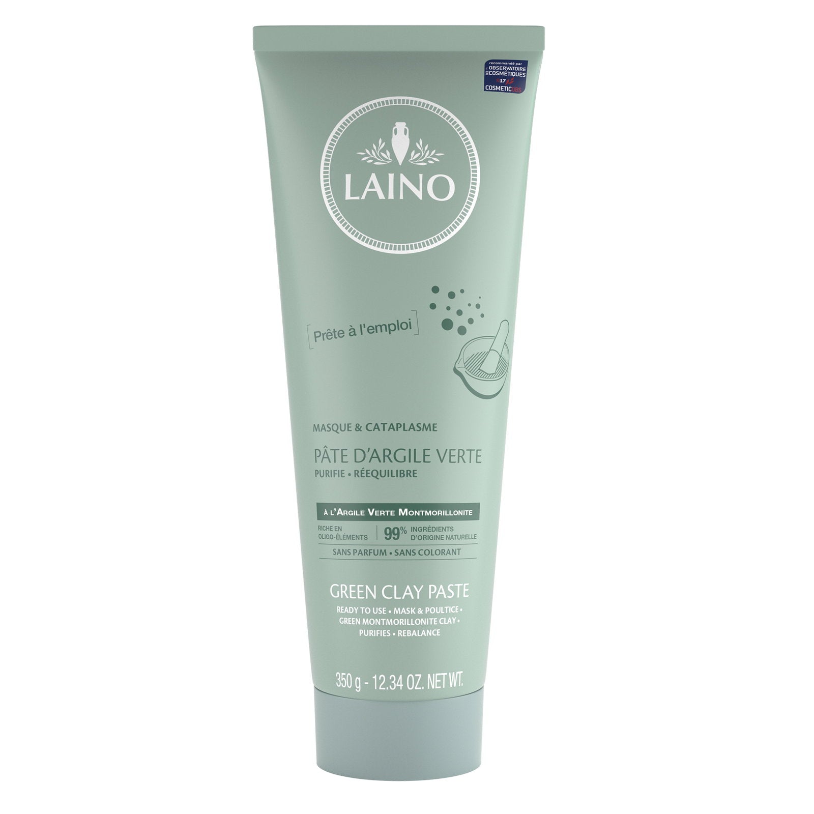 Laino Laino, Laino, Ton, Reinigung, Tonerde-Maske, 350 ml Regular