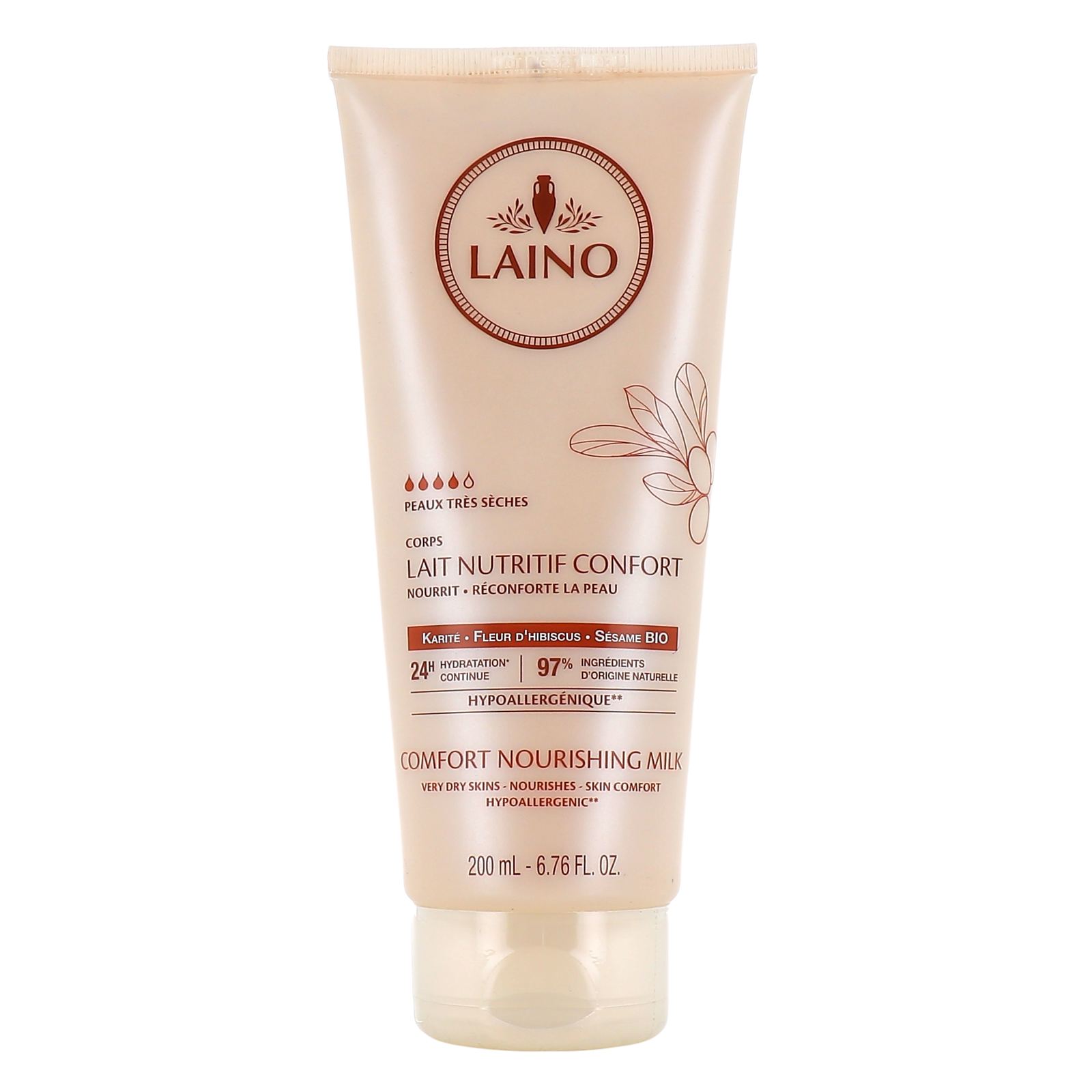 Laino Laino, Laino, Karité, Nährend, Körpermilch, 200 ml Regular