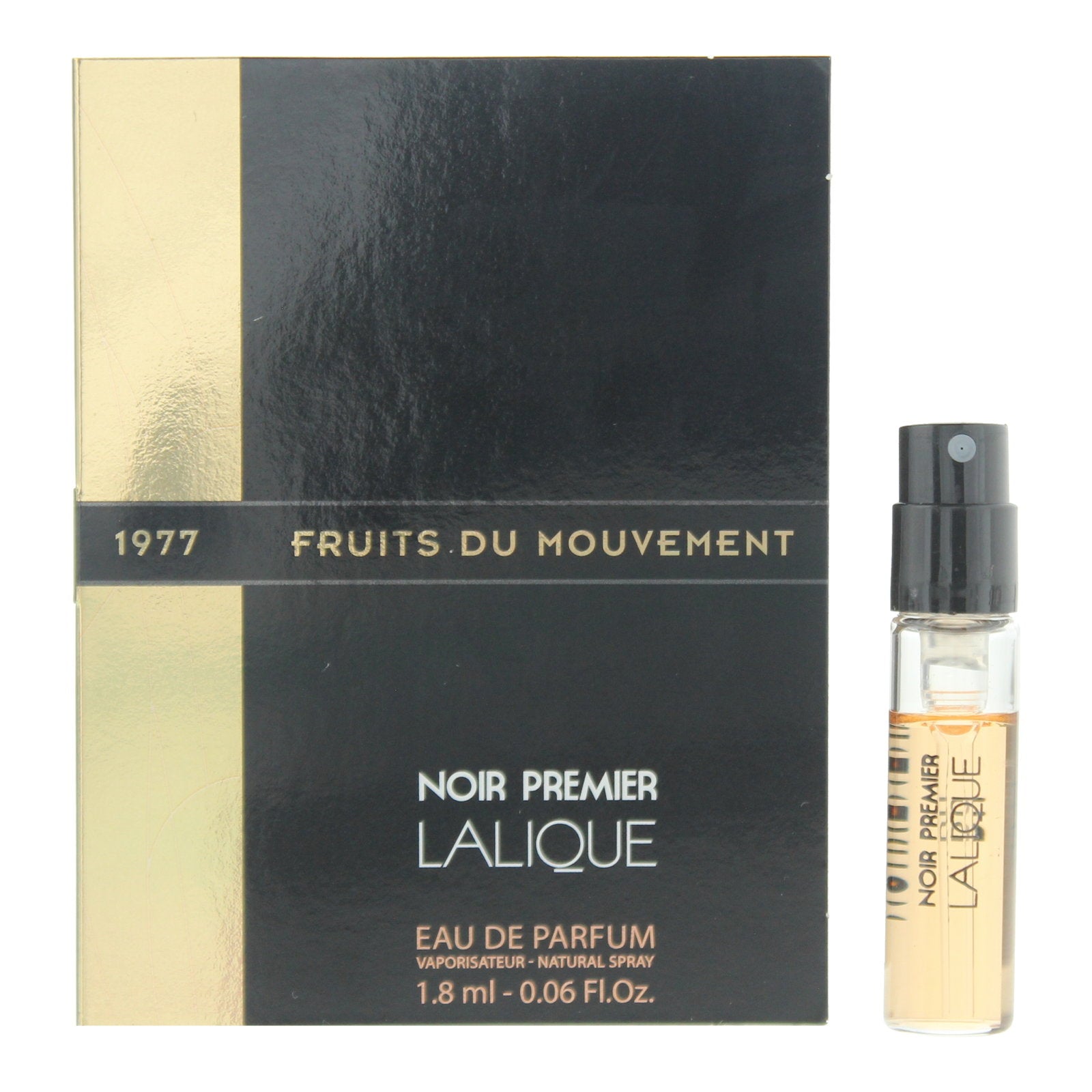 Lalique Lalique, Noir Premier - Fruits du Mouvement, Eau de Parfum, Unisex, 1.8 ml Fläschchen Vial