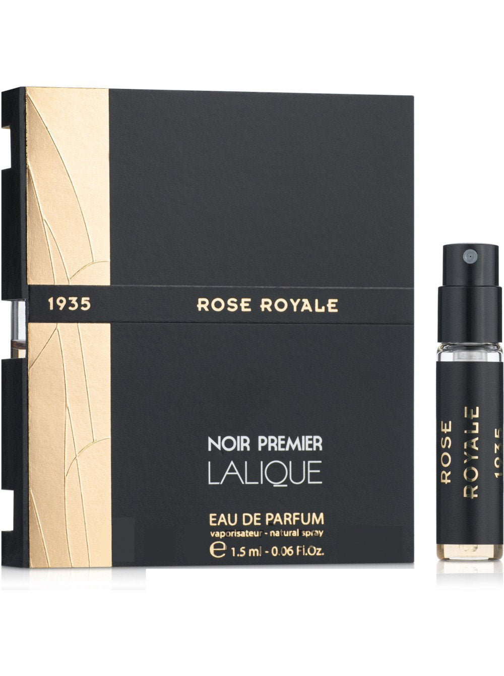 Lalique Lalique, Noir Premier - Rose Royale, Eau de Parfum, Unisex, 1.8 ml Fläschchen Vial