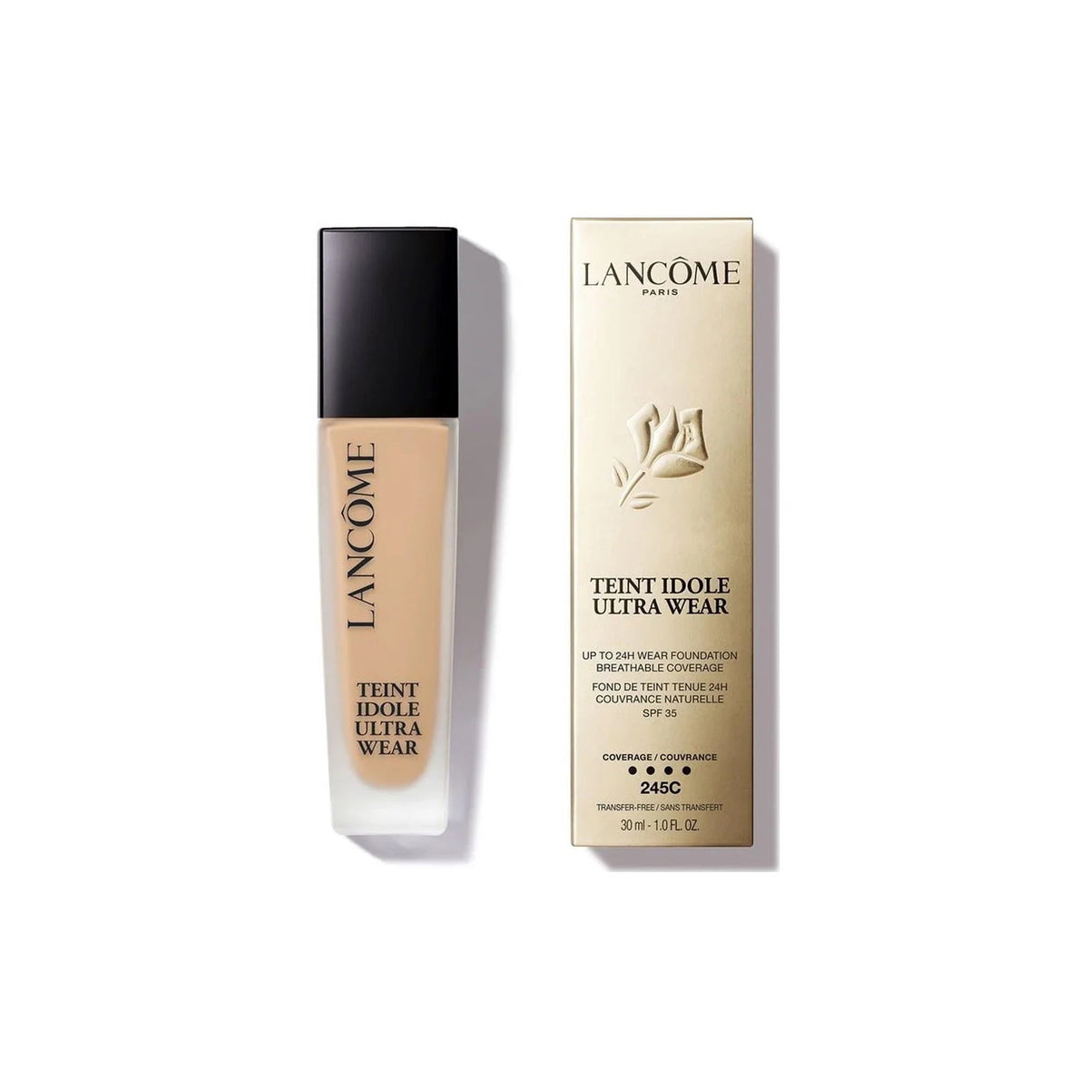 Lancome Lancome, Teint Idole Ultra Wear, Natürliche Abdeckung, Flüssige Grundierung, 245, Cool, SPF 35, 30 ml Regular