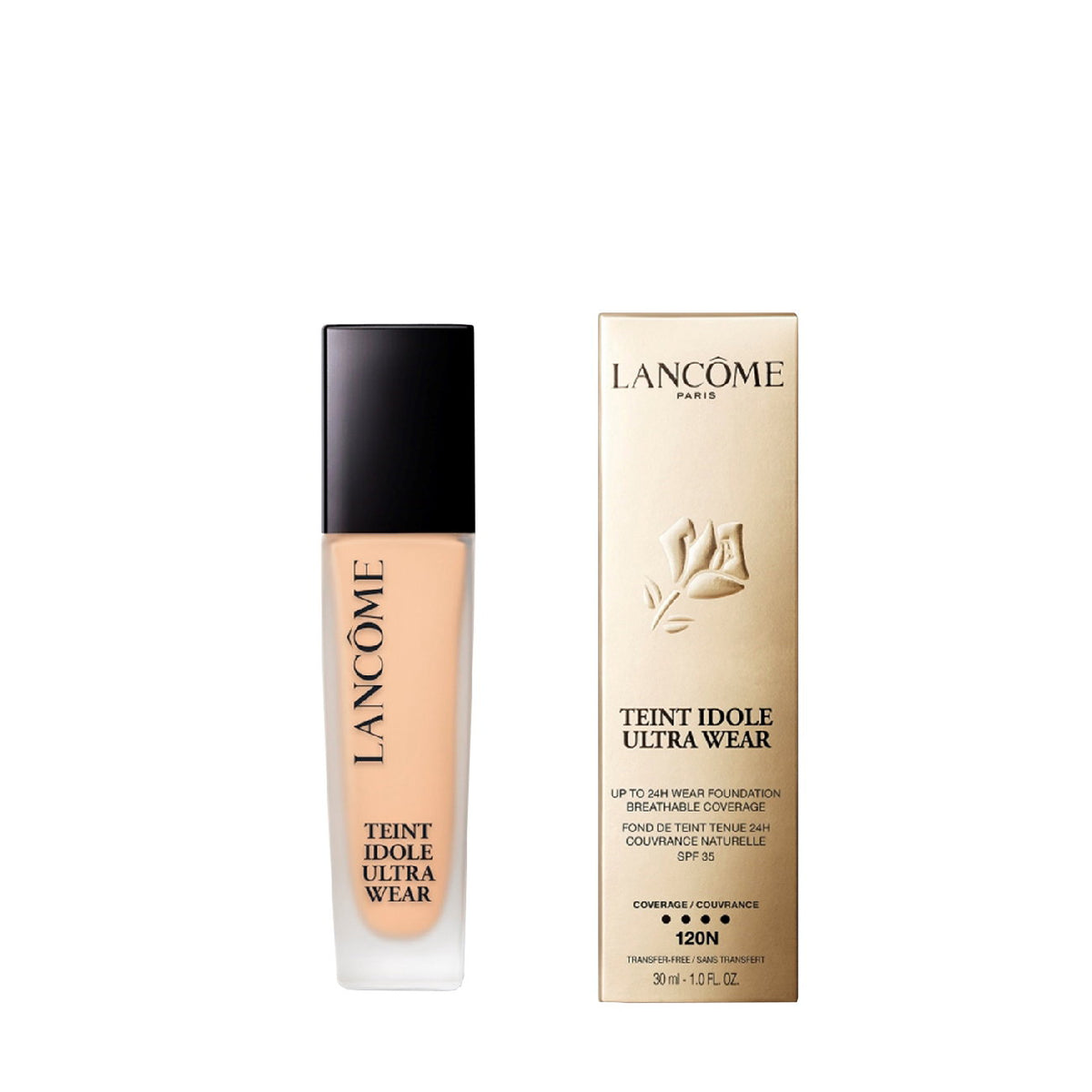 Lancome Flüssige Grundierung Lancome, Teint Idole Ultra Wear, Natural Coverage, Liquid Foundation, 120N, SPF 35, 30 ml Regula