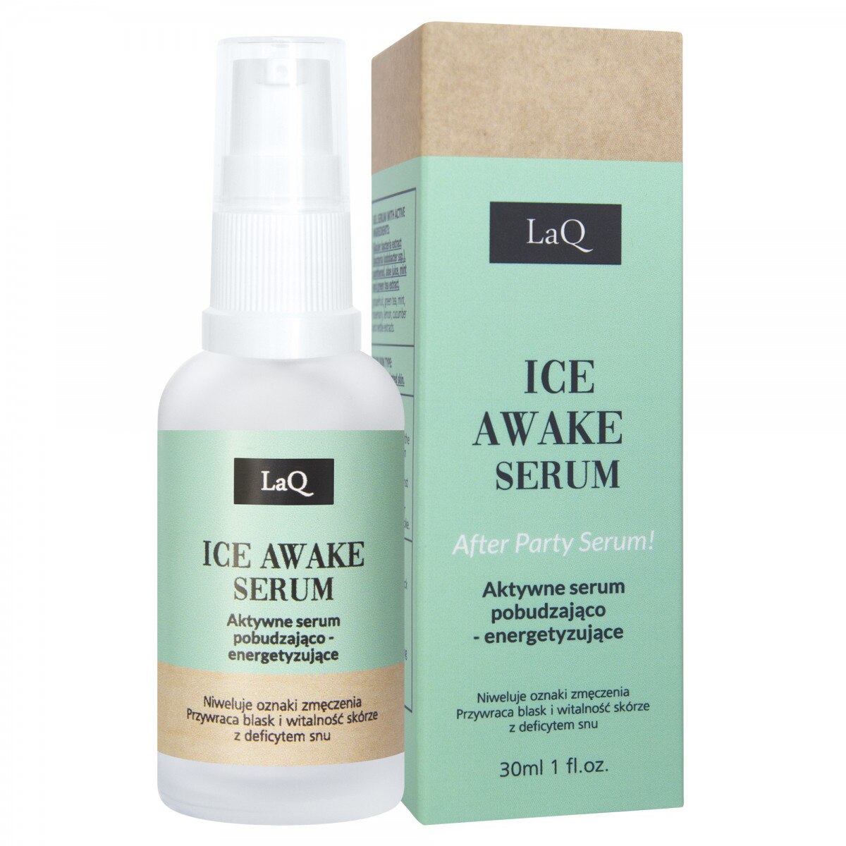 LaQ LaQ, Ice Awake, Energetisierend, Täglich, Serum, Für das Gesicht, 30 ml Regular