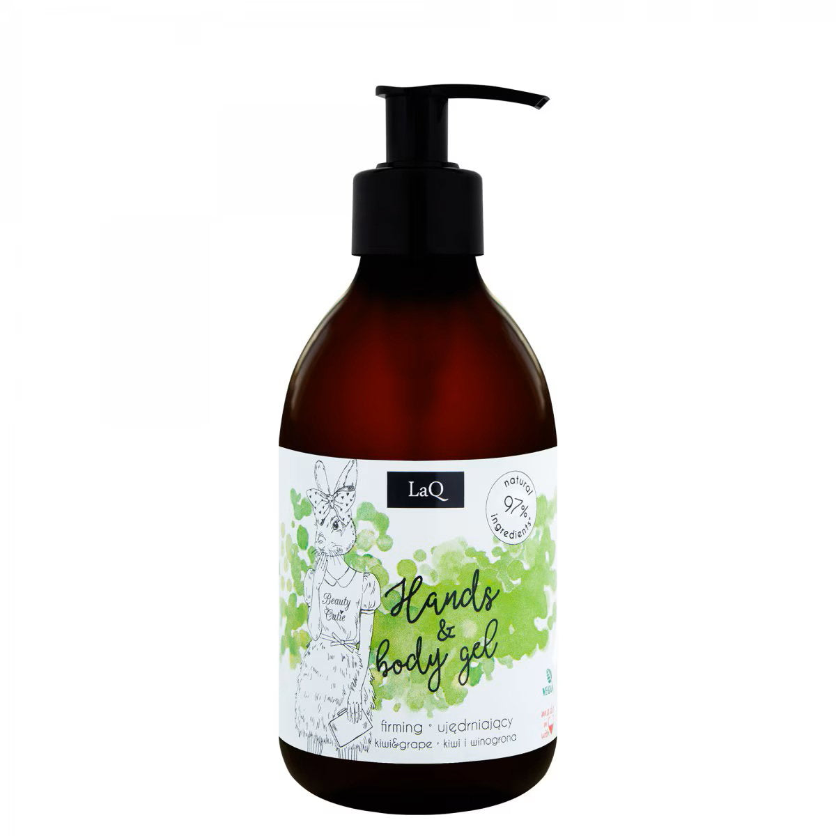 LaQ LaQ, Kiwi & Grape, Reinigung und Hydratisierung, Duschgel, Alle Hauttypen, 300 ml Regular