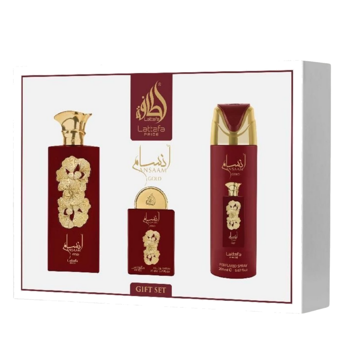 Lattafa Ansaam Gold Giftset 3-teilig