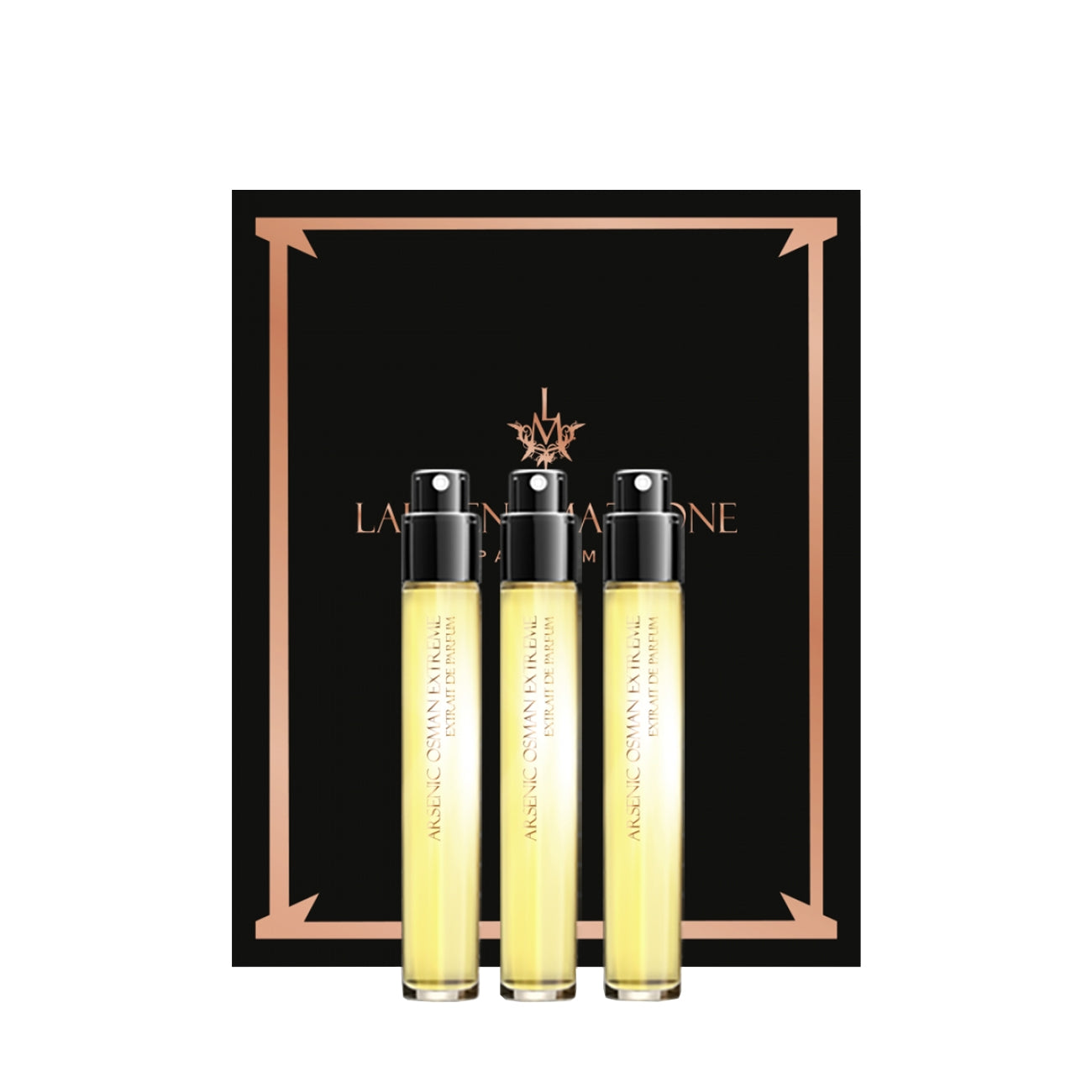Laurent Mazzone Set Trio, Laurent Mazzone, Arsenic Osman Extreme, Parfumextrakt, Unisex, 3 stk, 15 ml *Miniatur Miniature