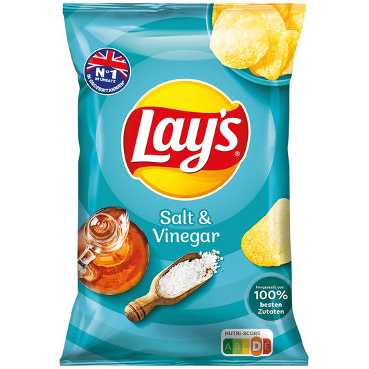 Lay's Salt & Vinegar 150g Kartoffelchips mit Salz und Essiggeschmack - Candyshop.ch