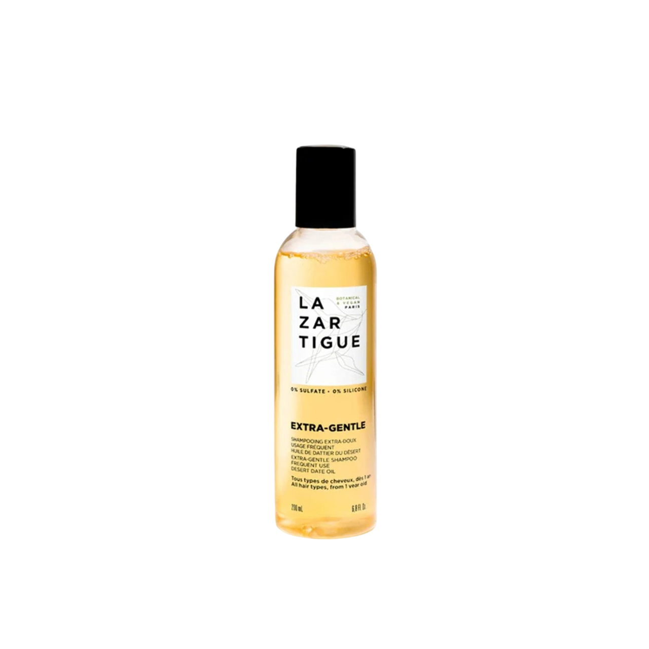 Lazartigue Extra-Gentle Vegan Haarshampoo – Sanfte Reinigung für empfindliches Haar, 200 ml