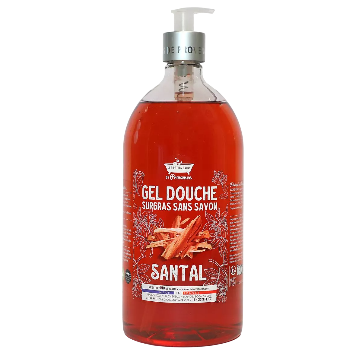 Les Petites Bains de Provence Les Petites Bains de Provence, Santal, Duschgel, Für Körper, Gesicht & Haar, Für empfindliche H