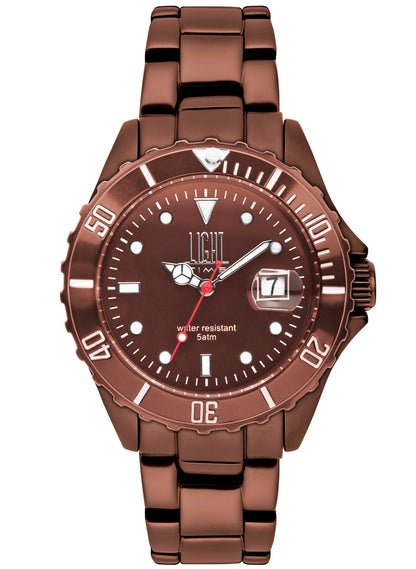 LIGHT TIME DIVER COPPER ALUMINIUM L152MA Date Armbanduhr 40 mm