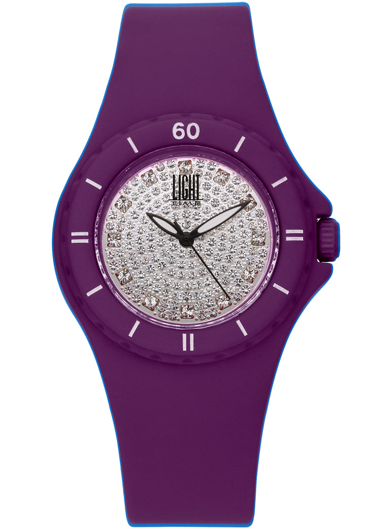 LIGHT TIME LADY DIVER - Purple L122VI Only Time Armbanduhr 36 mm