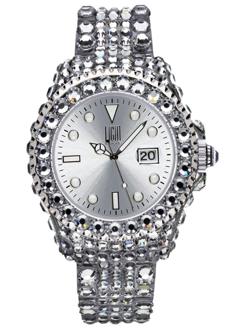 LIGHT TIME MEDITERRANEO L602A Date Armbanduhr 39 mm