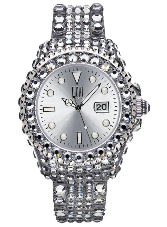 LIGHT TIME MEDITERRANEO L602A Date Armbanduhr 39 mm
