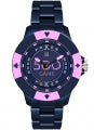 LIGHT TIME Mod. POKER - Blue / Pink L147I Only Time Armbanduhr 41 mm Blau ansicht-2