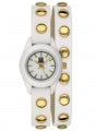 LIGHT TIME Mod. PUNK - White / Gold L169BG Only Time Armbanduhr 23 mm Gold ansicht-2