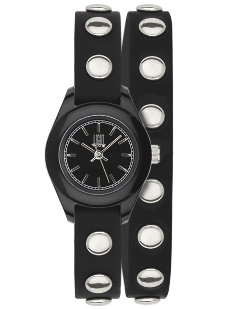 LIGHT TIME PUNK - Black - Silver L169NE Only Time Armbanduhr 23 mm Schwarz
