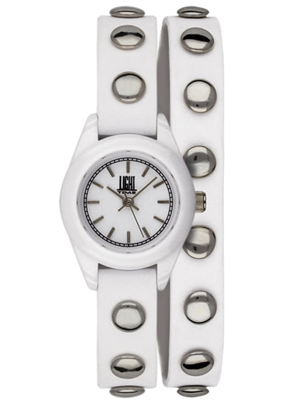 LIGHT TIME PUNK - White - Silver L169BI Only Time Armbanduhr 23 mm Silber