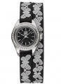 LIGHT TIME ROCOCO - Black Strass L163G Only Time Armbanduhr 23 mm Schwarz ansicht-2